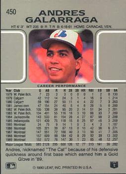 Andres Galarraga  baseball card collectible - Main Image 2