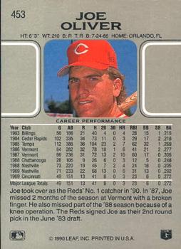 Joe Oliver  baseball card collectible - Main Image 2