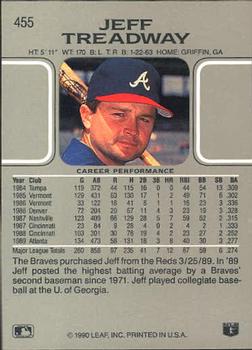 Jeff Treadway  baseball card collectible - Main Image 2