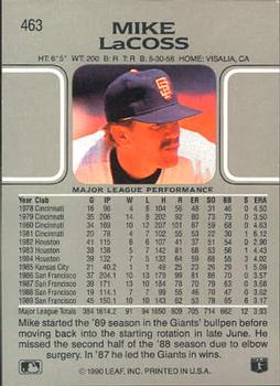 Mike LaCoss  baseball card collectible - Main Image 2