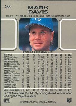 Mark Davis  baseball card collectible - Main Image 2