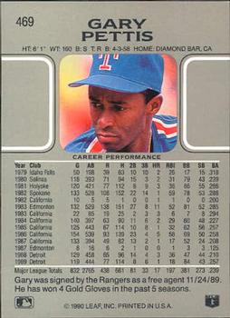 Gary Pettis  baseball card collectible - Main Image 2