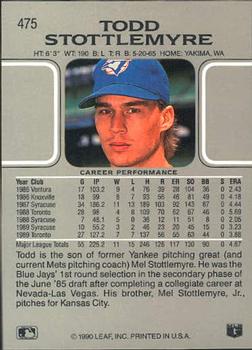 Todd Stottlemyre  baseball card collectible - Main Image 2