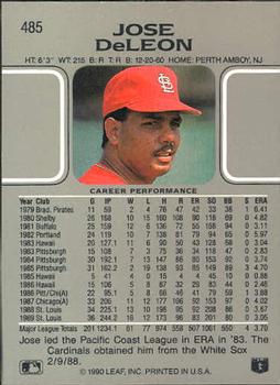 Jose DeLeon  baseball card collectible - Main Image 2