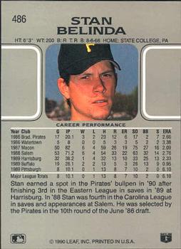 Stan Belinda  baseball card collectible - Main Image 2