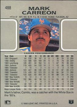 Mark Carreon  baseball card collectible - Main Image 2