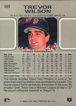 Trevor Wilson  baseball card collectible - Main Image 2