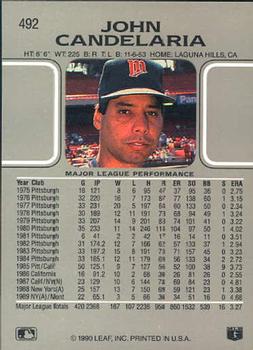 John Candelaria  baseball card collectible - Main Image 2