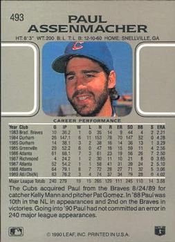 Paul Assenmacher  baseball card collectible - Main Image 2