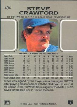 Steve Crawford  baseball card collectible - Main Image 2