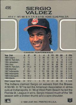 Sergio Valdez  baseball card collectible - Main Image 2