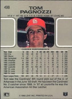 Tom Pagnozzi  baseball card collectible - Main Image 2