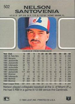 Nelson Santovenia  baseball card collectible - Main Image 2