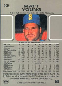 Matt Young  baseball card collectible - Main Image 2