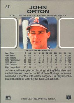 John Orton  baseball card collectible - Main Image 2