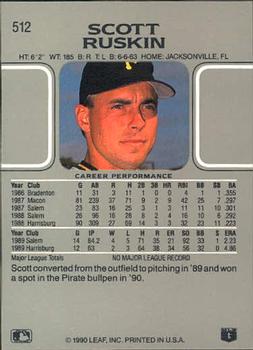 Scott Ruskin  baseball card collectible - Main Image 2