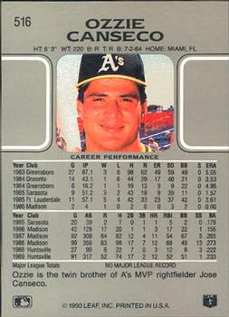 Ozzie Canseco  baseball card collectible - Main Image 2