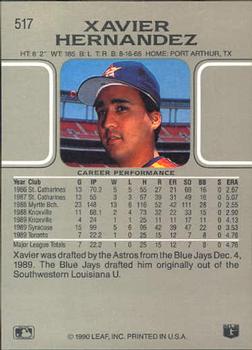 Xavier Hernandez  baseball card collectible - Main Image 2