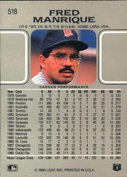 Fred Manrique  baseball card collectible - Main Image 2