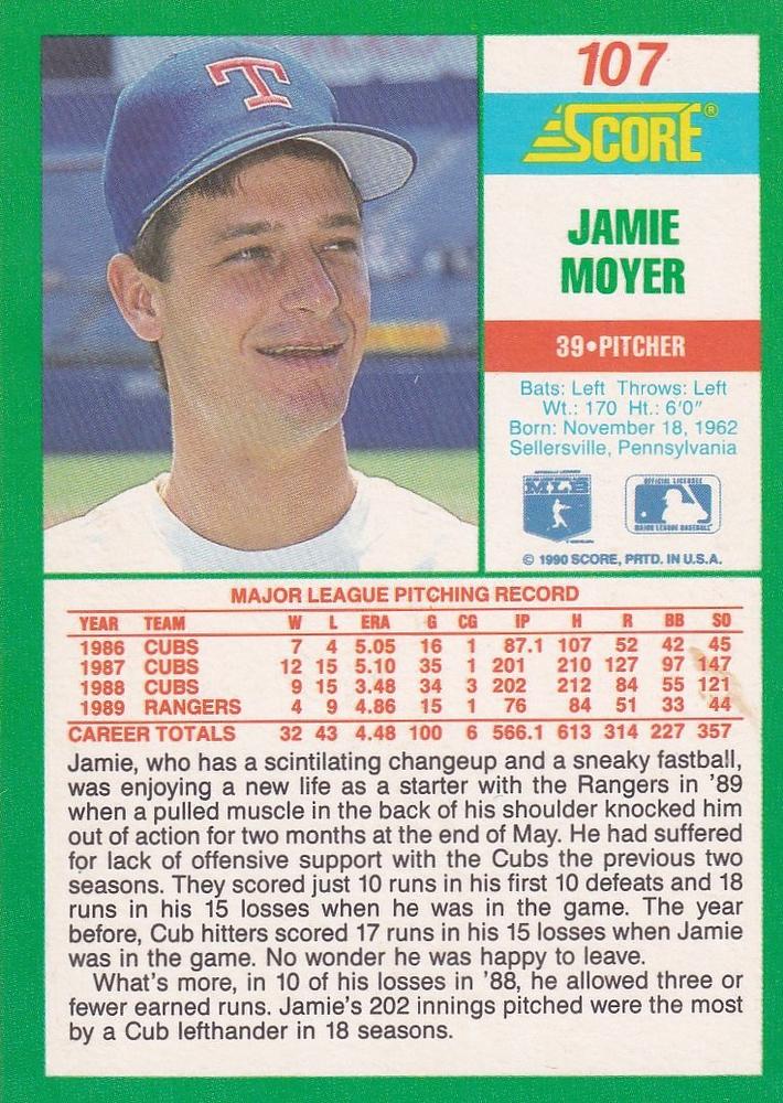 Jamie Moyer  baseball card collectible - Main Image 2