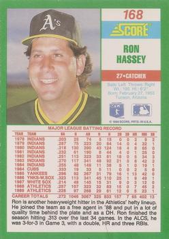 Ron Hassey  baseball card collectible - Main Image 2