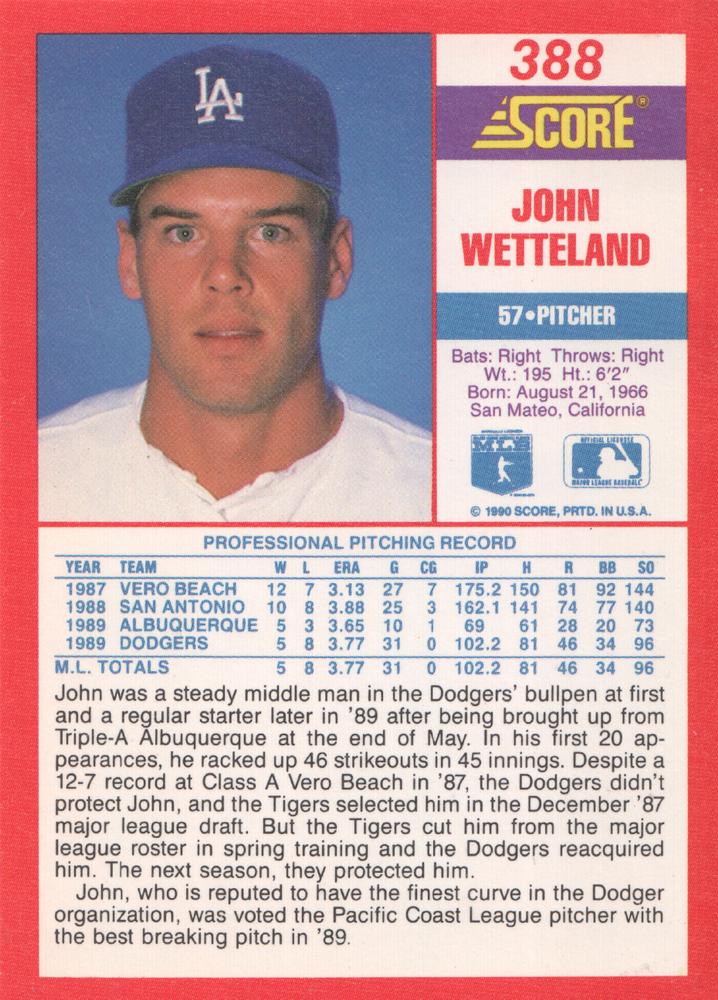 John Wetteland  baseball card collectible - Main Image 2