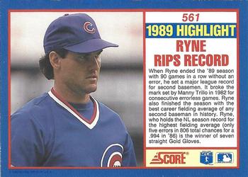 Ryne Sandberg  baseball card collectible - Main Image 2