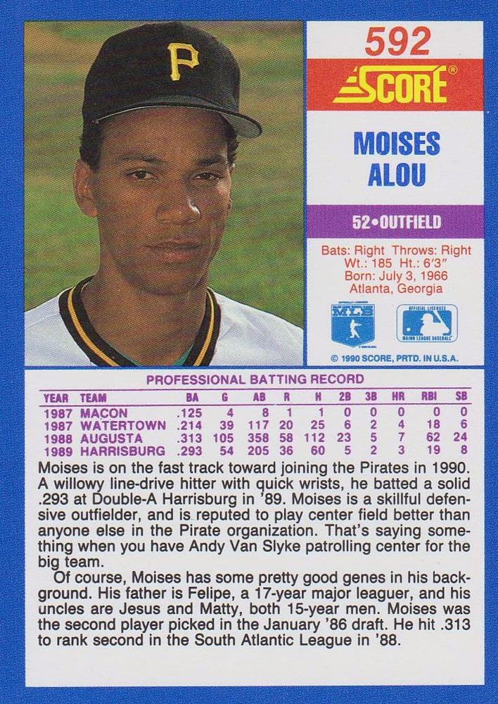 Moises Alou  baseball card collectible - Main Image 2