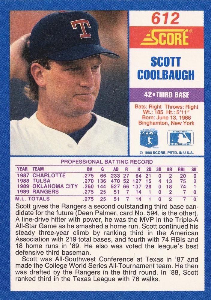 Scott Coolbaugh  baseball card collectible - Main Image 2