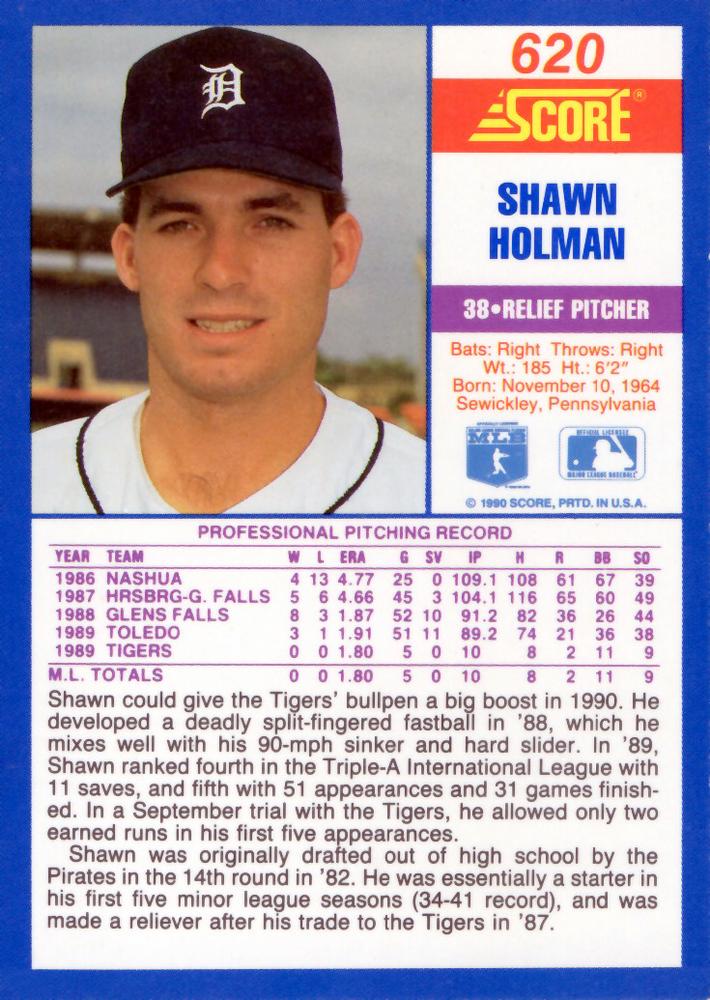 Shawn Holman  baseball card collectible - Main Image 2