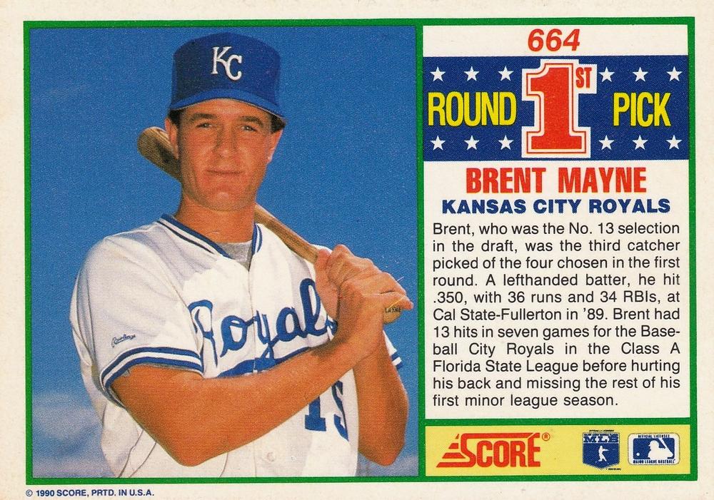 Brent Mayne  baseball card collectible - Main Image 2