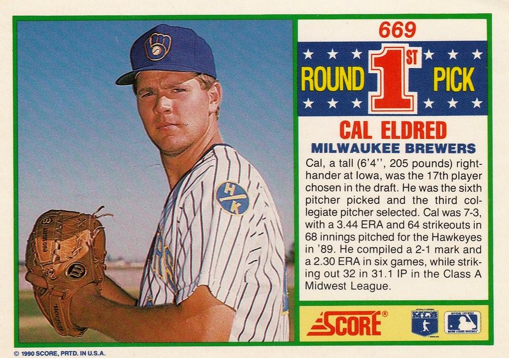 Cal Eldred  baseball card collectible - Main Image 2