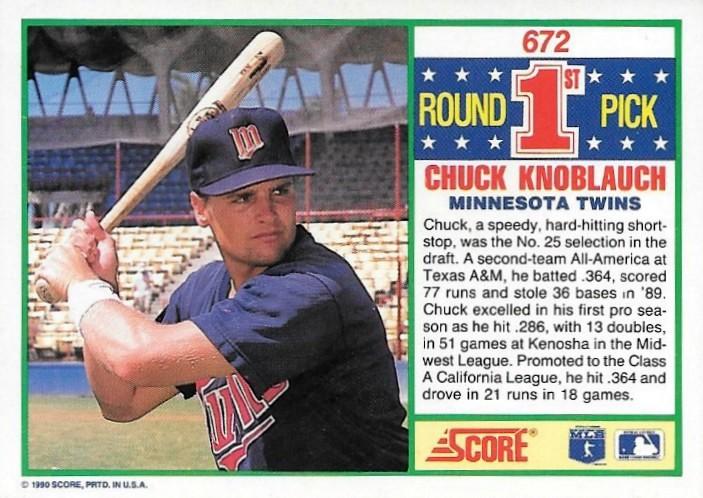 Chuck Knoblauch  baseball card collectible - Main Image 2