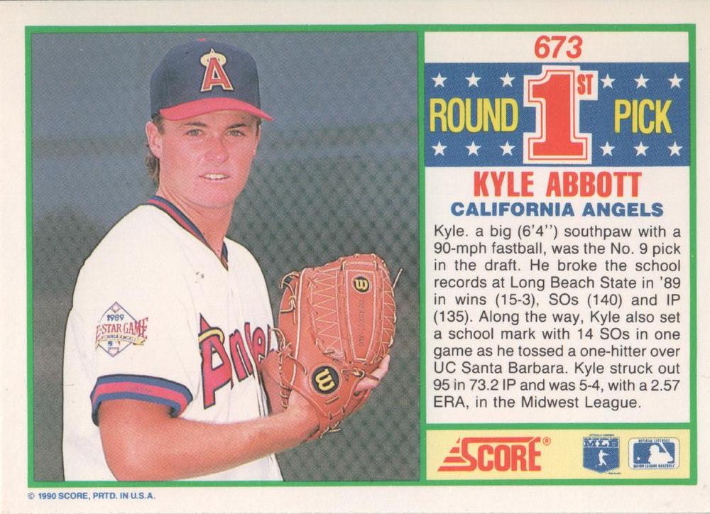 Kyle Abbott  baseball card collectible - Main Image 2