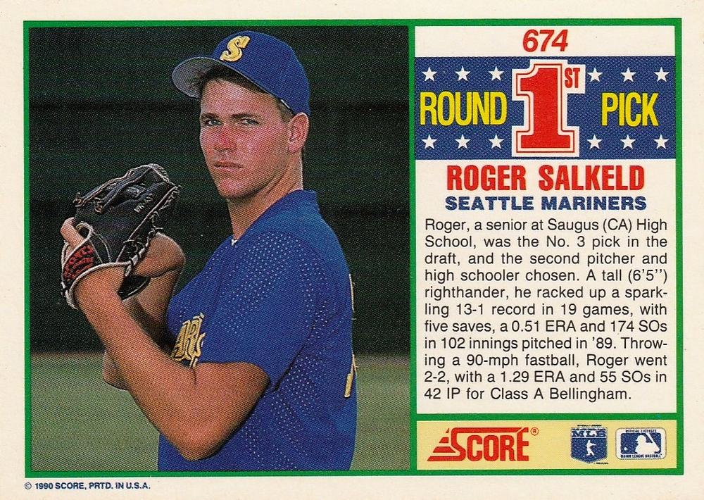 Roger Salkeld  baseball card collectible - Main Image 2