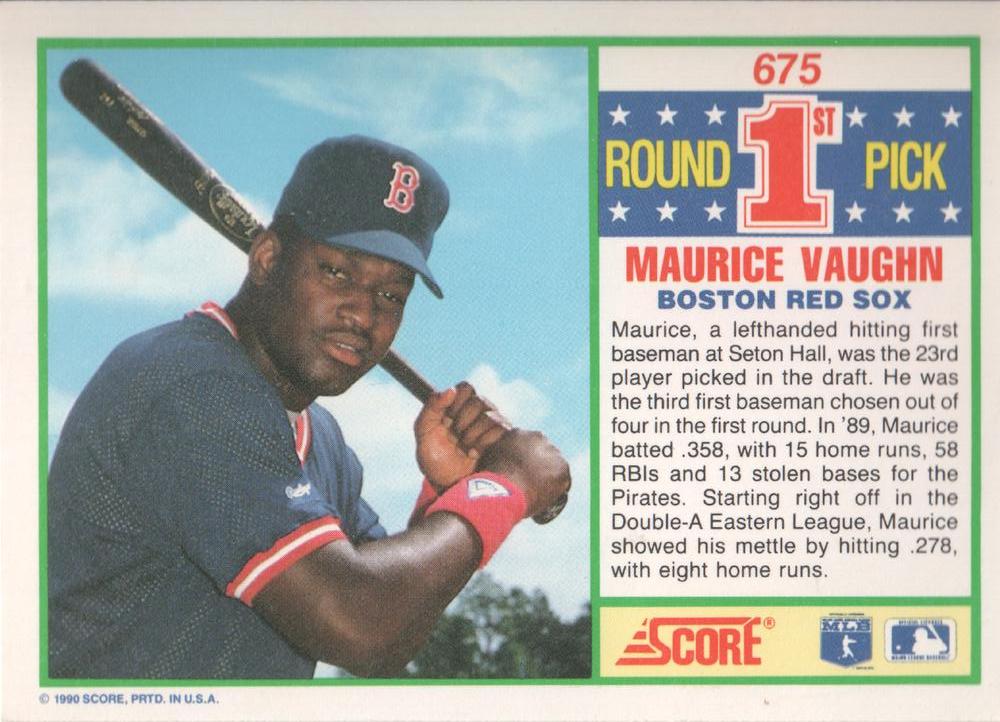 Maurice Vaughn  baseball card collectible - Main Image 2