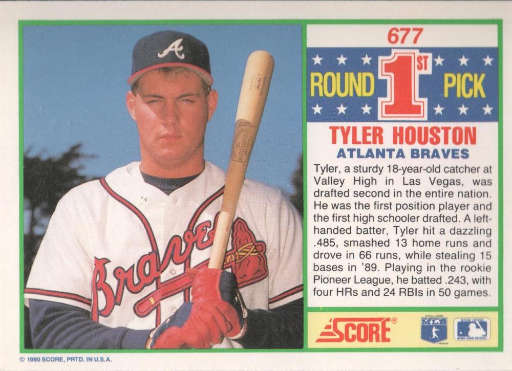 Tyler Houston  baseball card collectible - Main Image 2