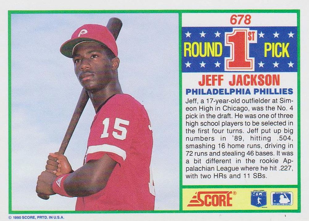 Jeff Jackson  baseball card collectible - Main Image 2