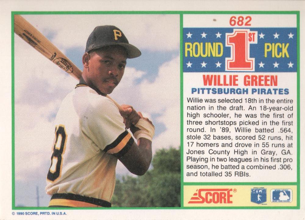 Willie Greene  baseball card collectible - Main Image 2