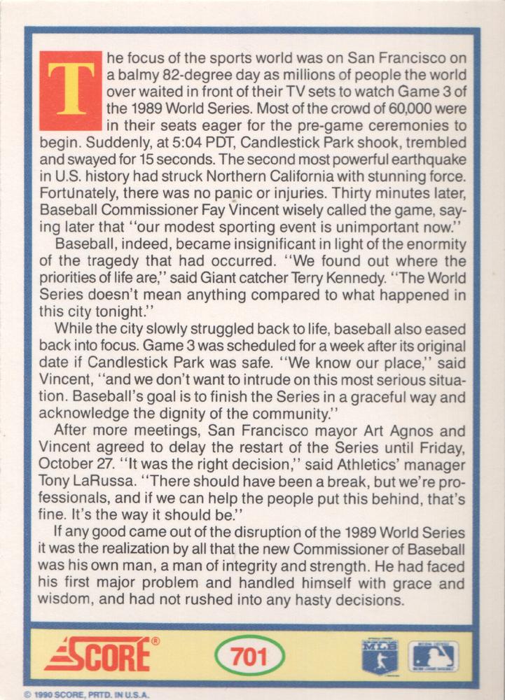 Lights Out: Candlestick  baseball card collectible - Main Image 2