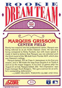 Marquis Grissom  baseball card collectible - Main Image 2