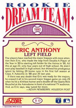 Eric Anthony  baseball card collectible - Main Image 2