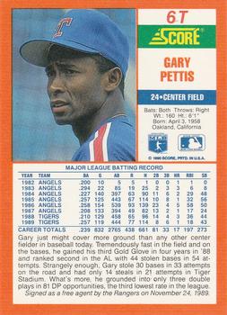Gary Pettis  baseball card collectible - Main Image 2