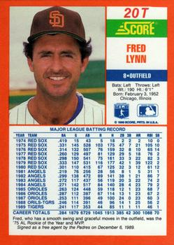 Fred Lynn  baseball card collectible - Main Image 2