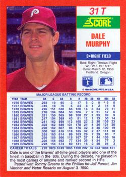 Dale Murphy  baseball card collectible - Main Image 2