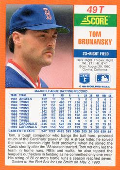 Tom Brunansky  baseball card collectible - Main Image 2