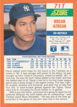 Oscar Azocar  baseball card collectible - Main Image 2