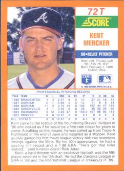 Kent Mercker  baseball card collectible - Main Image 2