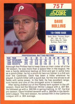 Dave Hollins  baseball card collectible - Main Image 2