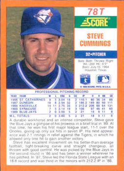 Steve Cummings  baseball card collectible - Main Image 2